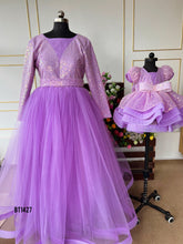 Load image into Gallery viewer, BT1427 Glittering Lilac Duo - Sparkling Mother & Child Elegance
