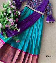 Load image into Gallery viewer, BT1695 Majestic Mosaic Dress – A Tapestry of Tradition and Style! ✨👑