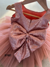 Load image into Gallery viewer, BT1697 Blush Sequin Charm Frock - Little One’s Dazzle Delight!