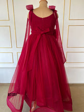 Load image into Gallery viewer, BT1351 Crimson Elegance - Mommy & Me Gown Duo