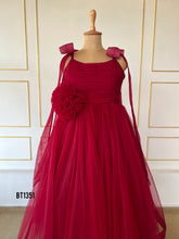 Load image into Gallery viewer, BT1351 Crimson Elegance - Mommy &amp; Me Gown Duo
