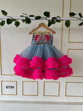Load image into Gallery viewer, BT1704 Blossoming Glamour Birthday Party Wear Frock