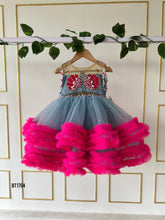 Load image into Gallery viewer, BT1704 Blossoming Glamour Birthday Party Wear Frock