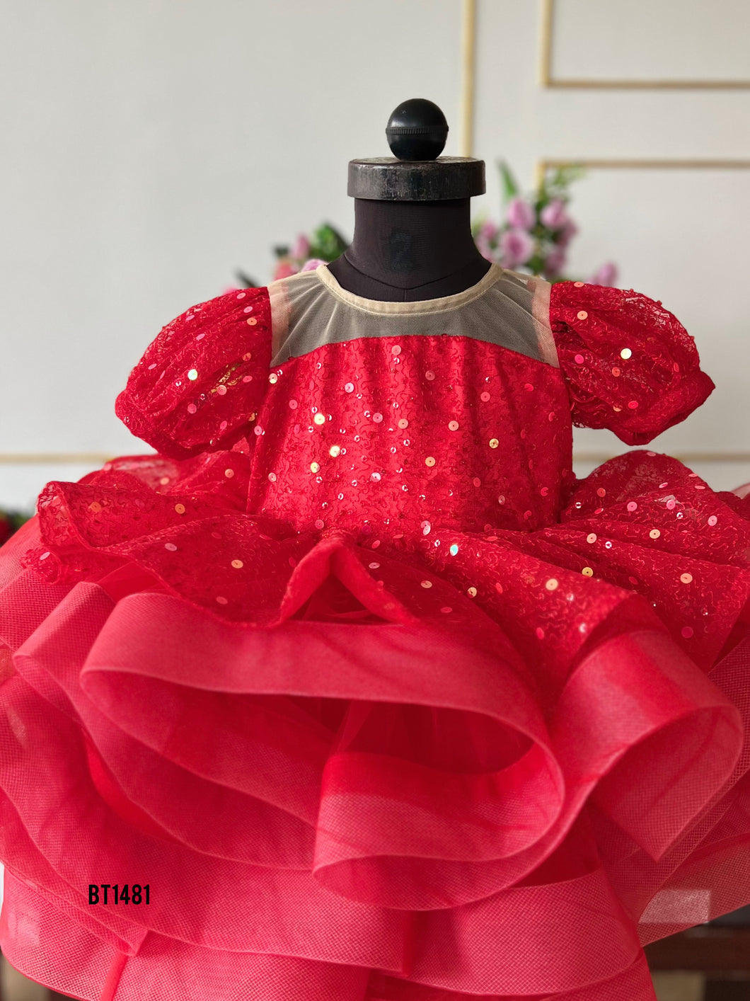 BT1481 Ruby Ruffles Gala Dress