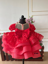 Load image into Gallery viewer, BT1481 Ruby Ruffles Gala Dress
