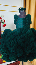 Load image into Gallery viewer, BT1483 Enchanted Forest Princess - Exquisite Green Party Dress for Your Little Charmer"