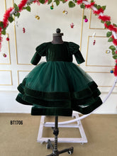 Load image into Gallery viewer, BT1706 Emerald Enchantment Holiday Dress for Little Darlings
