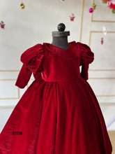Load image into Gallery viewer, BT1708 Crimson Joy Dress - Winter's Velvet Embrace