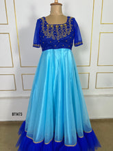 Load image into Gallery viewer, BT1473 Sapphire Serenade: Royal Blue Elegance Mommy & Me Gowns