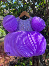 Load image into Gallery viewer, BT1718 Purple Princess Puff Dress - A Royal Touch for Your Little Lady