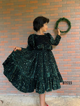 Load image into Gallery viewer, BT1723 Bling Winter Party Wear For Baby Girls