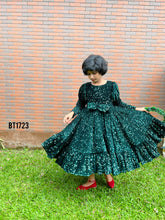 Load image into Gallery viewer, BT1723 Bling Winter Party Wear For Baby Girls