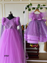 Load image into Gallery viewer, BT1527 Enchanted Lilac Sparkle Dress - Perfect for Your Princess&#39;s Special Moments
