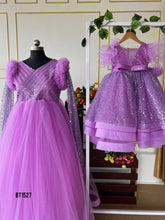 Load image into Gallery viewer, BT1527 Enchanted Lilac Sparkle Dress - Perfect for Your Princess's Special Moments