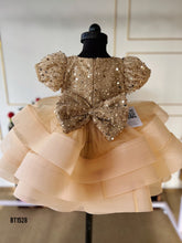 Load image into Gallery viewer, BT1528 Golden Gala: A Princess's Dream Baby Party Dress