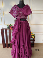 Load image into Gallery viewer, BT1540 Radiant Ruffles: Chic Mother & Child Gown Duo