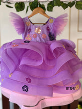 Load image into Gallery viewer, BT1547 Lilac Whisper: Fairy-Tale Flutter Party Dress