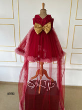 Load image into Gallery viewer, BT1793 Regal Ruby Blossom Gown