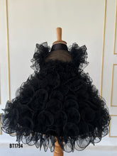 Load image into Gallery viewer, BT1794 Midnight Blossom Flair Dress for Little Fashion Icons