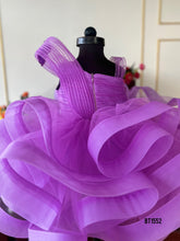 Load image into Gallery viewer, BT1552 Butterfly Embossed Structured Bouncy Birthday Frock