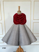 Load image into Gallery viewer, BT1801 Red Velvet Glitz Sparkling Silver & Scarlet Dress for Precious Moments