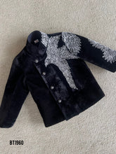 Load image into Gallery viewer, BT1960 Elegant Black Boys Party Wear Jacket with Embroidered Eagle 🦅