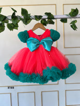 Load image into Gallery viewer, BT1818 Radiant Ruby Pompom Party Dress