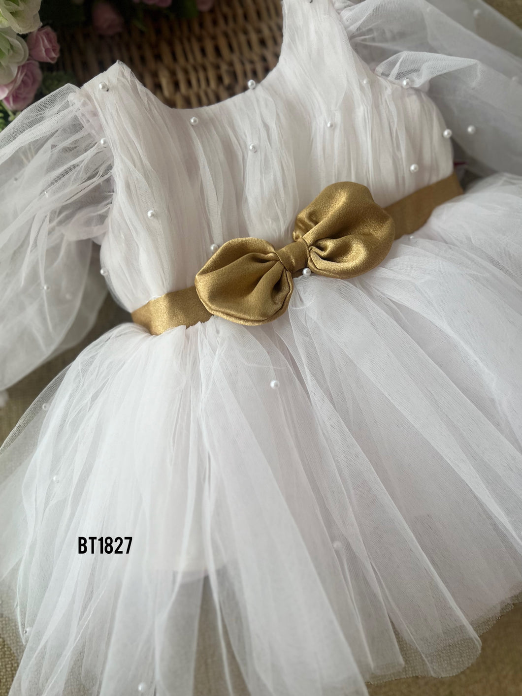 BT1827 Pearl-Embellished Celebration Dress
