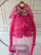 Load image into Gallery viewer, BT1429 Enchanted Fuchsia Fairytale Dress with Glittering Accents for Little Stars