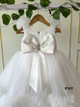 Load image into Gallery viewer, BT1432 Angelic White Feathered Princess Gown with Diamanté Detail
