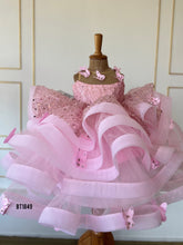 Load image into Gallery viewer, BT1849 Fluttering Fantasy: Enchanted Garden Pink Butterfly Dress
