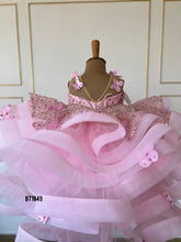 Load image into Gallery viewer, BT1849 Fluttering Fantasy: Enchanted Garden Pink Butterfly Dress
