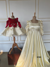 Load image into Gallery viewer, BT1850 Royal Red & Ivory Elegance - Timeless Mommy & Me Gowns