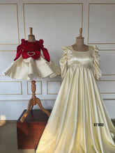 Load image into Gallery viewer, BT1850 Royal Red &amp; Ivory Elegance - Timeless Mommy &amp; Me Gowns

