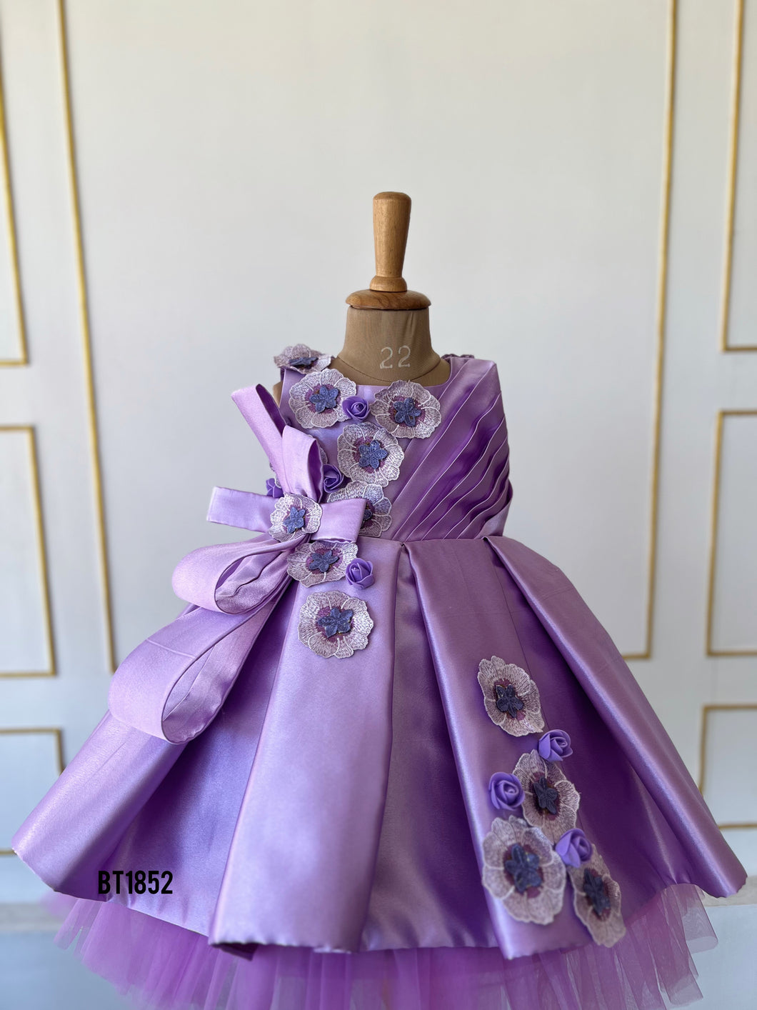 BT1852 Lavender Elegance Gown - Enchanting Whirls of Purple Splendor!