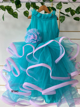 Load image into Gallery viewer, BT1443 Aquatic Serenade Ribbon Cascade Dress for Joyful Celebrations