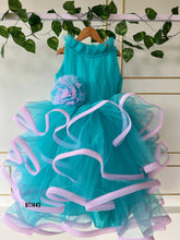 Load image into Gallery viewer, BT1443 Aquatic Serenade Ribbon Cascade Dress for Joyful Celebrations