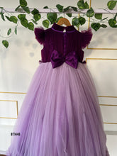 Load image into Gallery viewer, Bt1446 Regal Purple Princess Gown - Enchanting Party Elegance for Little Angels