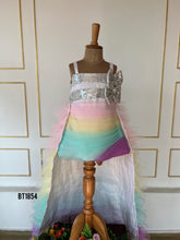 Load image into Gallery viewer, BT1854 Pastel Rainbow Glimmer Dress - A Whirl of Colorful Charm!