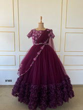 Load image into Gallery viewer, BT1855 Majestic Mauve Mommy & Me Gowns - Elegance for Two!