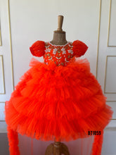 Load image into Gallery viewer, BT1859 Sunset Bloom - Vibrant Party Frock