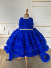Load image into Gallery viewer, BT1860 Celebrate in Style: Luxe Royal Blue Party Dress
