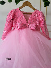 Load image into Gallery viewer, BT1654 Enchanting Pink Sequin Party Dress for Little Princesses
