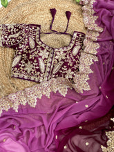 Load image into Gallery viewer, Soft Georgette Silk Saree