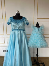 Load image into Gallery viewer, BT1670 Sky Blue Elegance Duo – Cherished Moments in Matching Attire