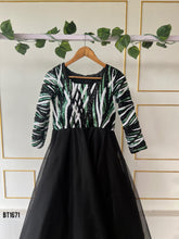 Load image into Gallery viewer, BT1671 Enchanted Ebony Jungle Gown Set - Mommy & Me Elegance