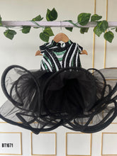 Load image into Gallery viewer, BT1671 Midnight Sequin Swirl Party Dress for Little Trendsetters