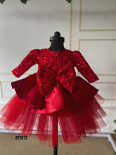Load image into Gallery viewer, BT1672 Crimson Sequin Dream Dress - Sparkling Delight for Tiny Dancers