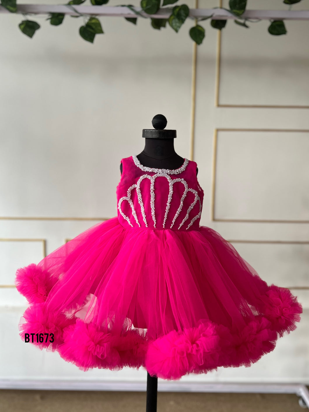 BT1673 Fuchsia Fantasy Gown - Dazzling Moments for Your Little Princess