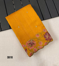 Load image into Gallery viewer, DB110 Golden Harvest Tussar Saree - Embroidered Splendor